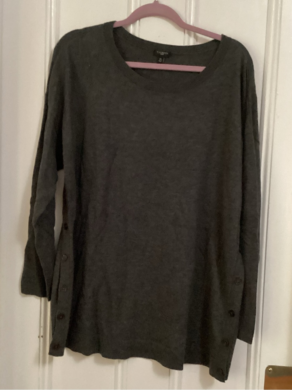 Talbots Gray Crewneck Pullover Sweater